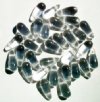 30 16x7mm Transparent Crystal Drop Beads